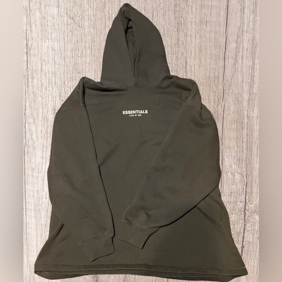 Fear Of God Essentials Loose Fit Hoodie XL Black - Picture 1 of 3